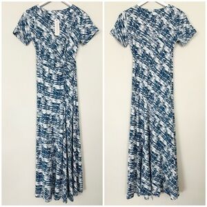 Soft Surroundings Joanna Faux Wrap Dress Teal